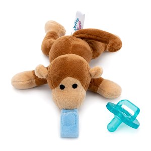 BabyLUV plush soother at the washing machine