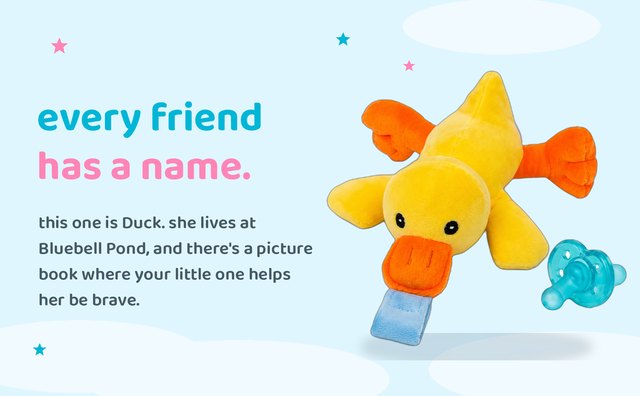BabyLUV Duck in the story world of Bluebell Pond